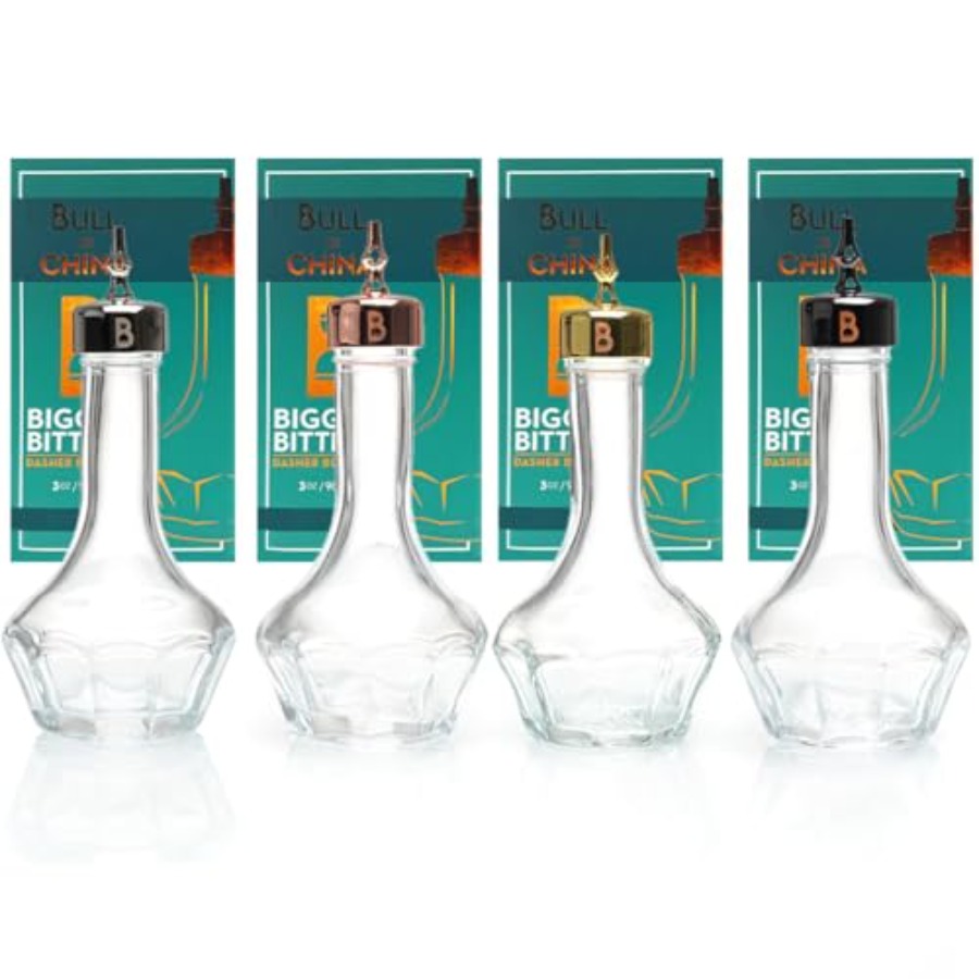 Bitters Bottle Set - Bitters Bottle 90ml Glass Dash Bottle