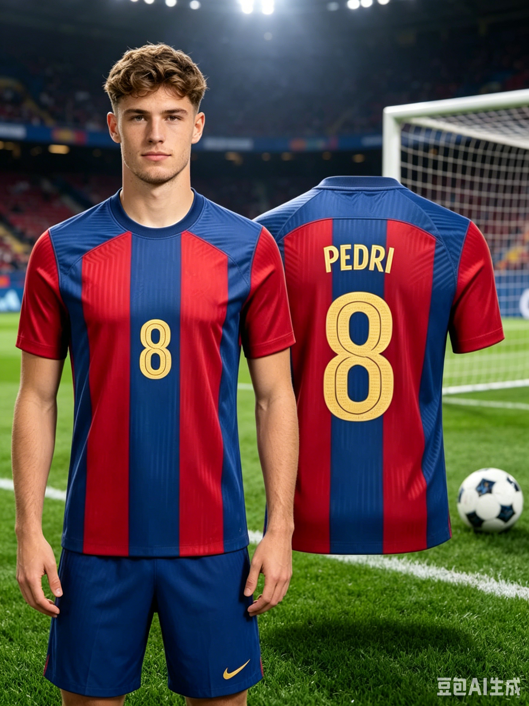 Home Barcelona - Pedri 8 Barcelona Home Soccer Jersey