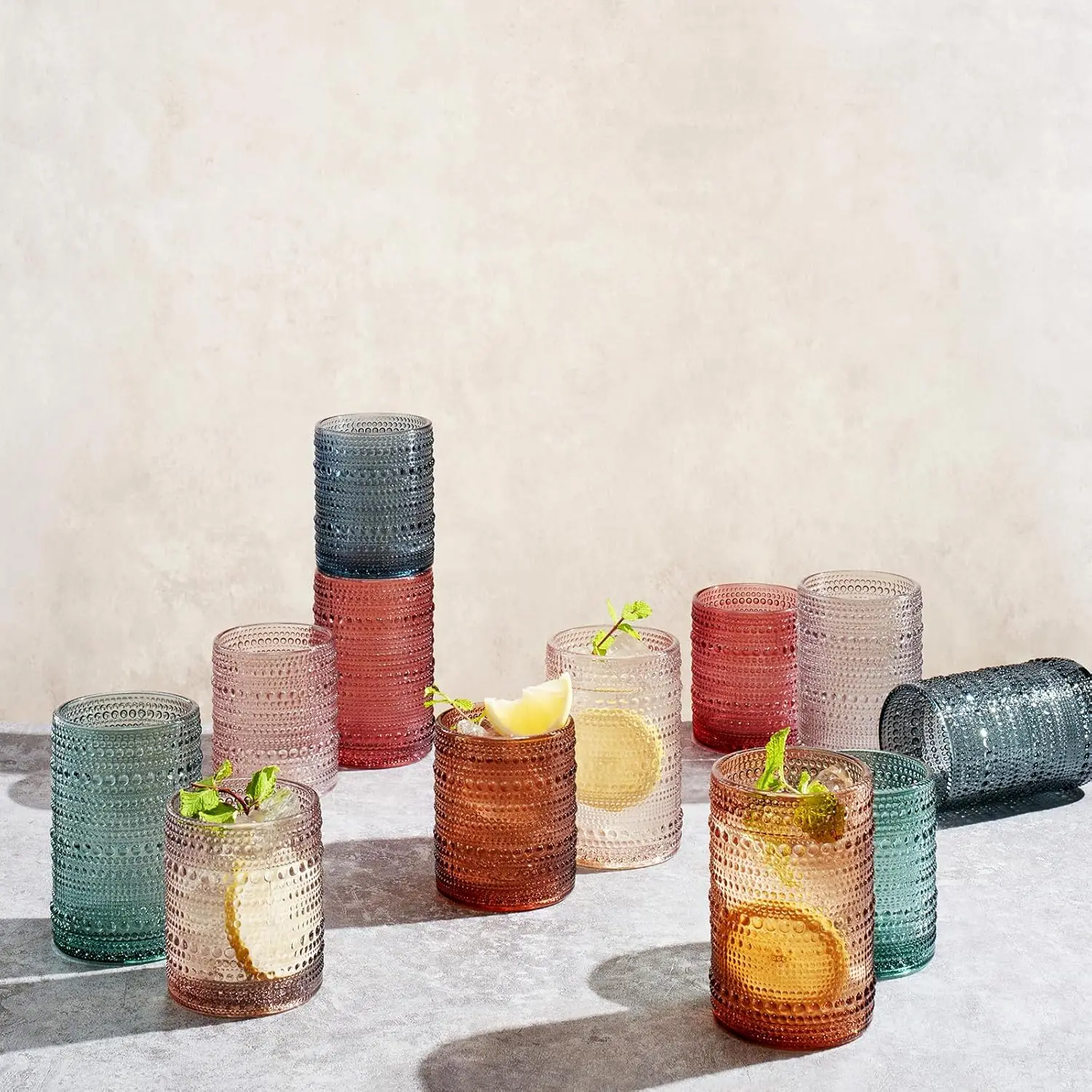 Hobnail Beaded Highball Drinki - Old Fashioned Glass incelemesi ve fiyatı
