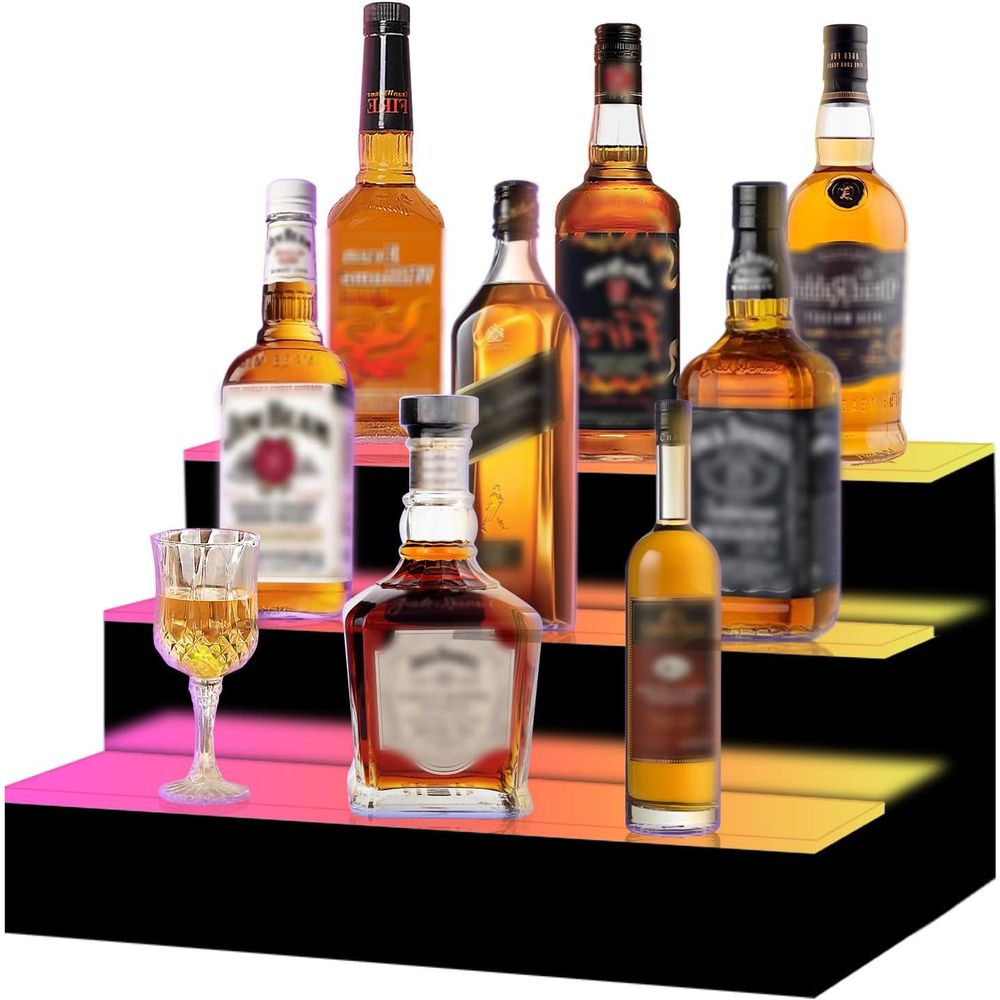 16 Inch 3 Step LED Lighted Liq - Home Bar Shelves incelemesi ve fiyatı