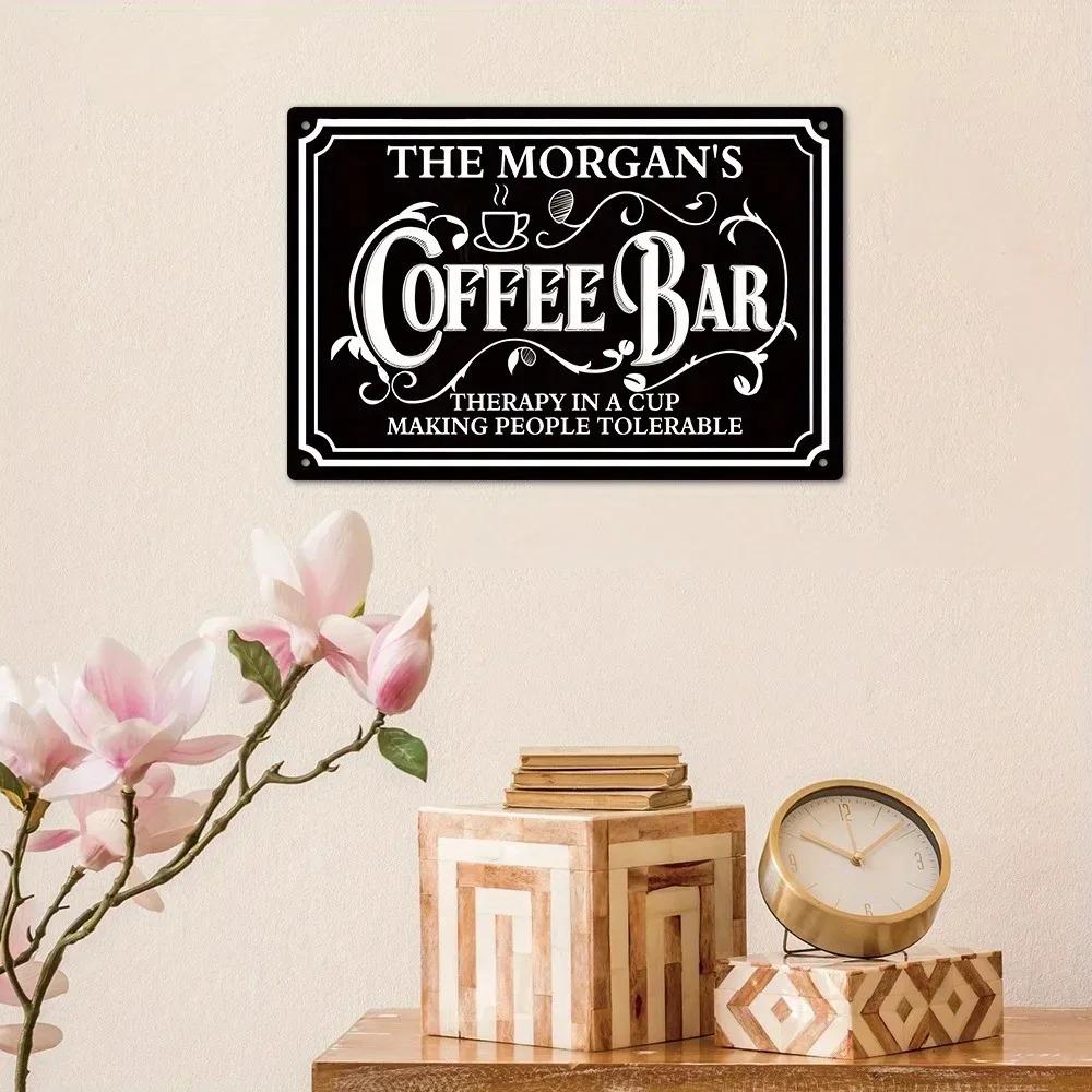 1PC Custom Text The Morgan's C - Home Bar And Coffee incelemesi ve fiyatı