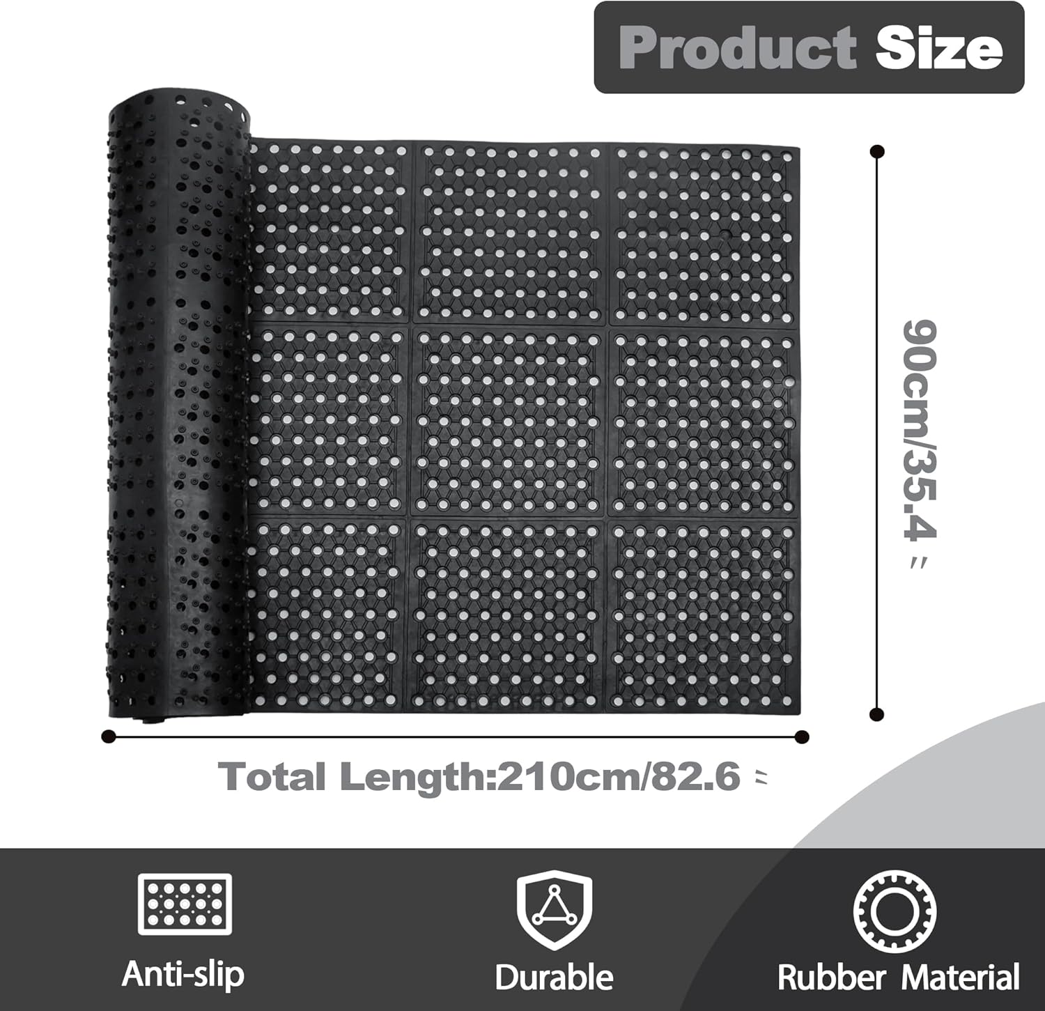 Commercial Anti-Fatigue Draina - Bar Mat Rubber incelemesi ve fiyatı