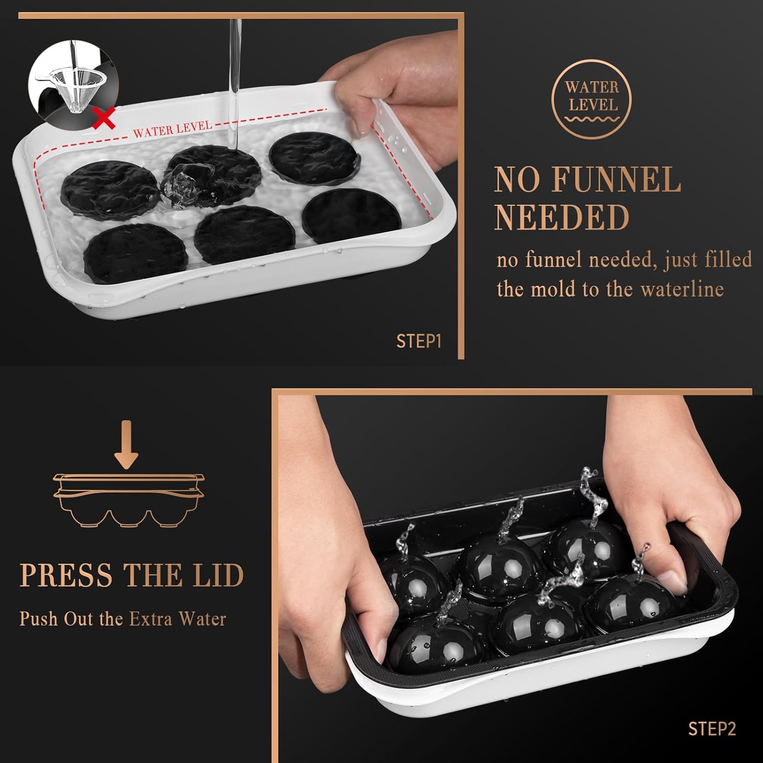 2.2 Inch Round Ice Cube Mold w - Ice Mold Sphere incelemesi ve fiyatı