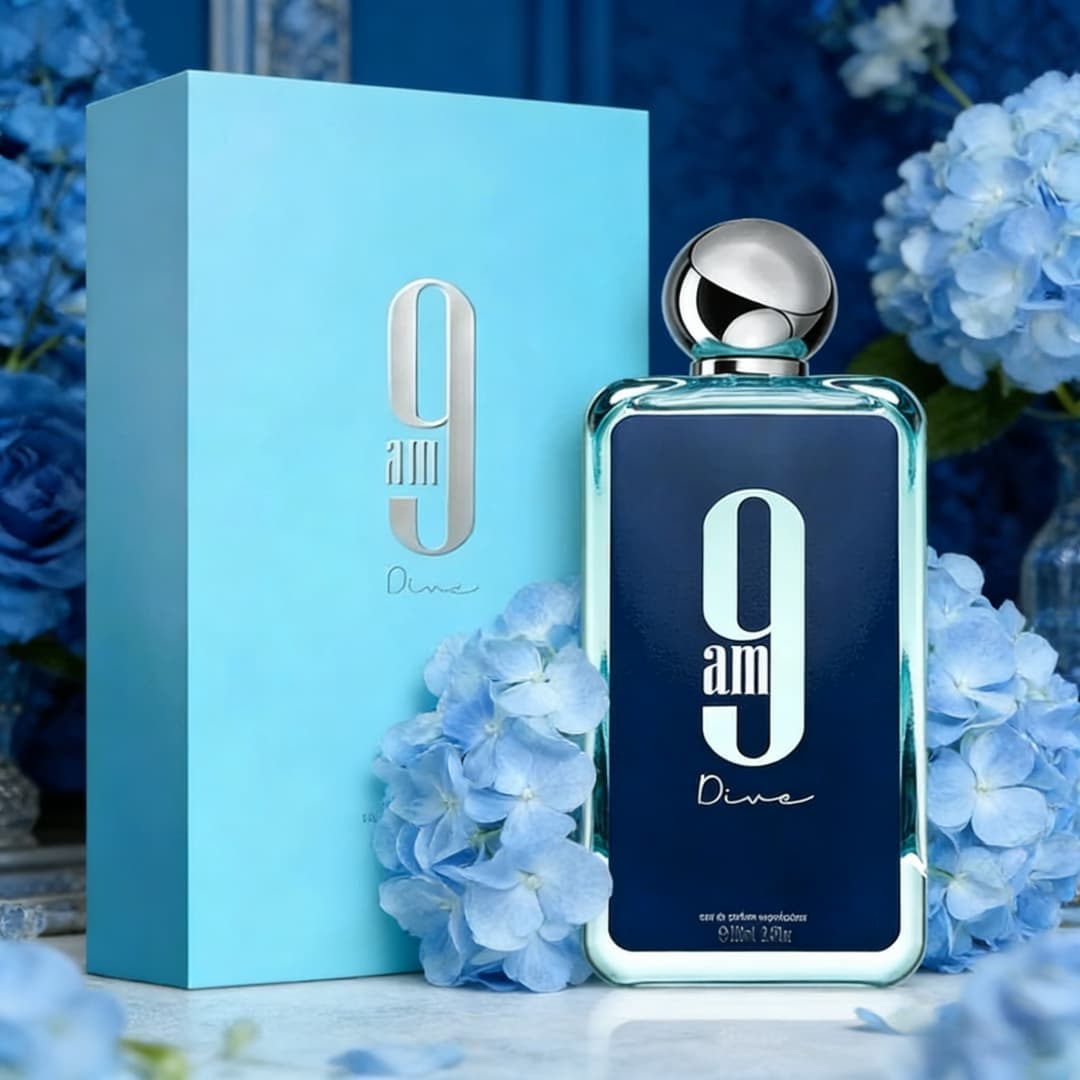 9am Dive EDP | Sleek blue glas - Home Bar Accessories incelemesi ve fiyatı