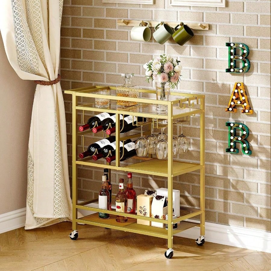 Bar Cart Home, 3-Tier Serving  - Bar Cart Gold incelemesi ve fiyatı