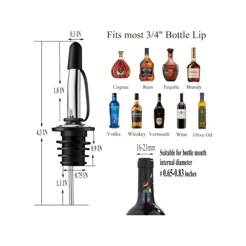 Liquor Pour Spout for Bottles, - Speed Pourer Cap incelemesi ve fiyatı