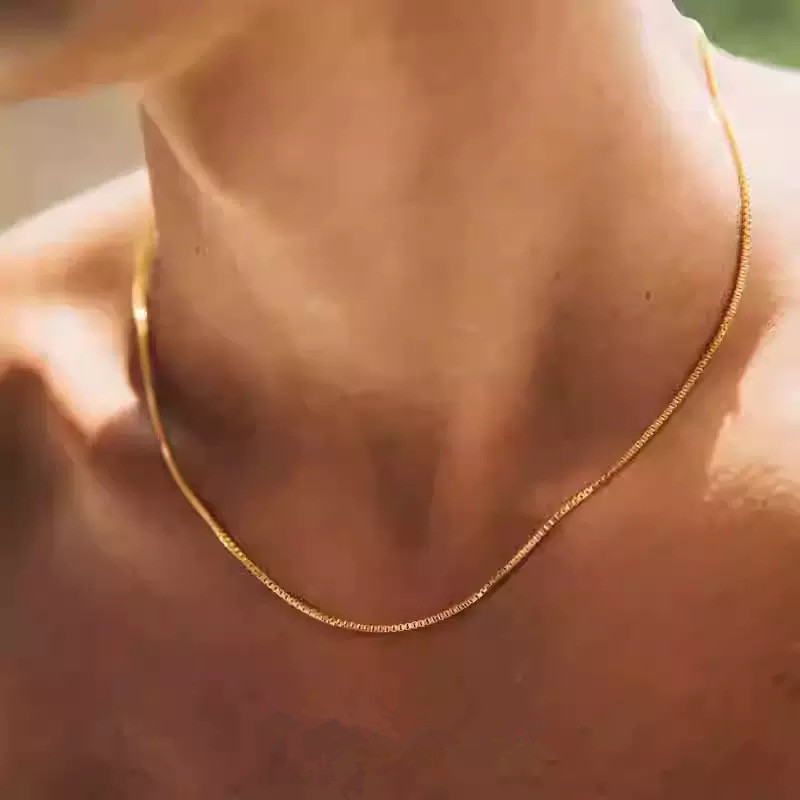 925 Sterling Silver Necklace G - Bar Cart Gold incelemesi ve fiyatı