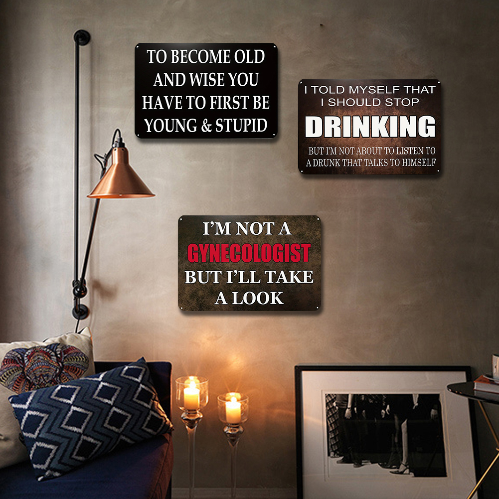 Stylish Iron Drawing Metal Sig - Home Bar And Coffee incelemesi ve fiyatı