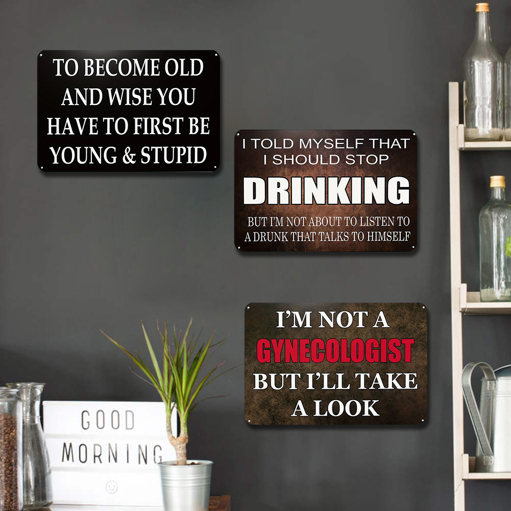 Stylish Iron Drawing Metal Sig - Home Bar And Coffee incelemesi ve fiyatı
