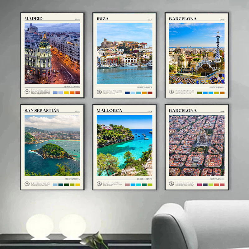 Spain Travel Scenery Poster Se - Home Barcelona incelemesi ve fiyatı