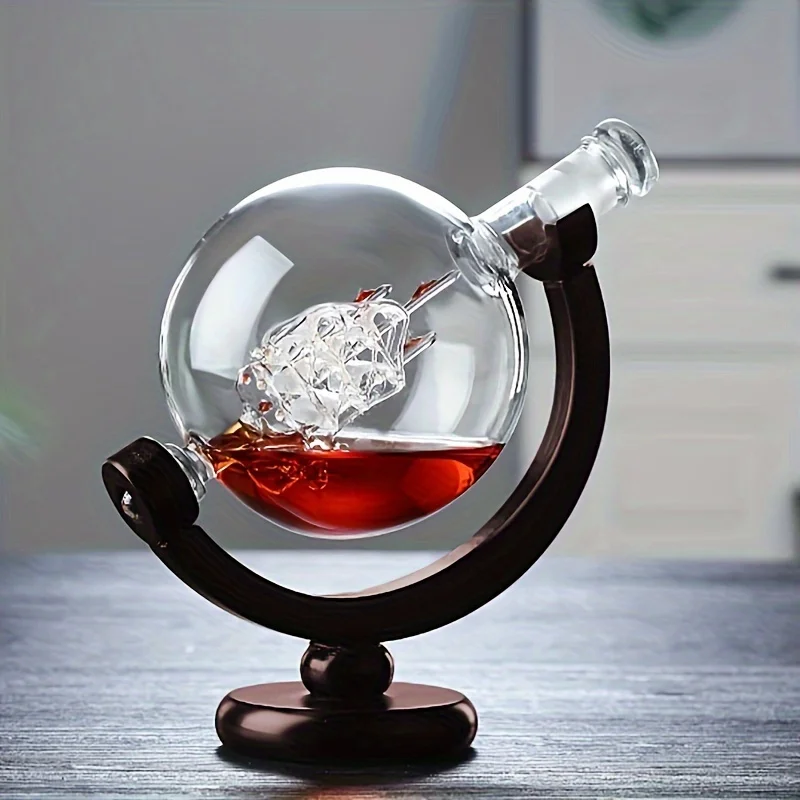 Globe Shaped Whiskey Decanter  - Bitters Bottle Set incelemesi ve fiyatı