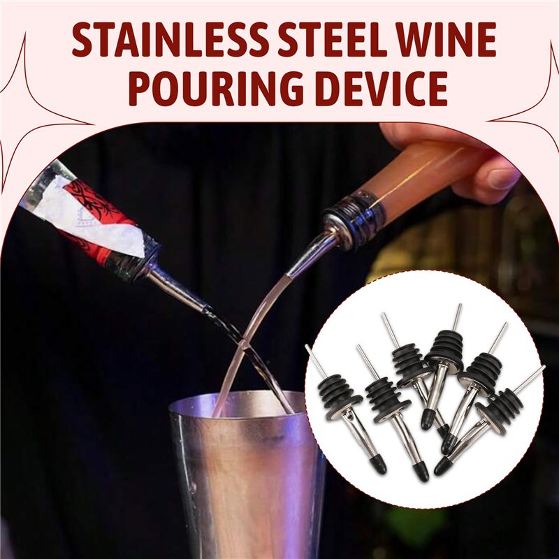 AB46-6Pcs Stainless Steel Pour - Speed Pourer Cap incelemesi ve fiyatı