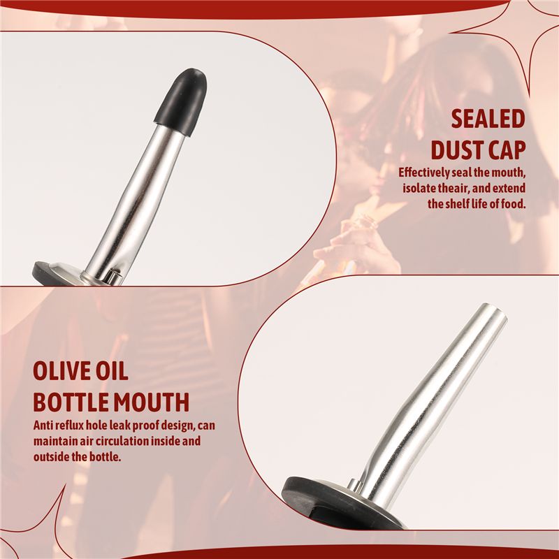 AB46-6Pcs Stainless Steel Pour - Speed Pourer Cap incelemesi ve fiyatı