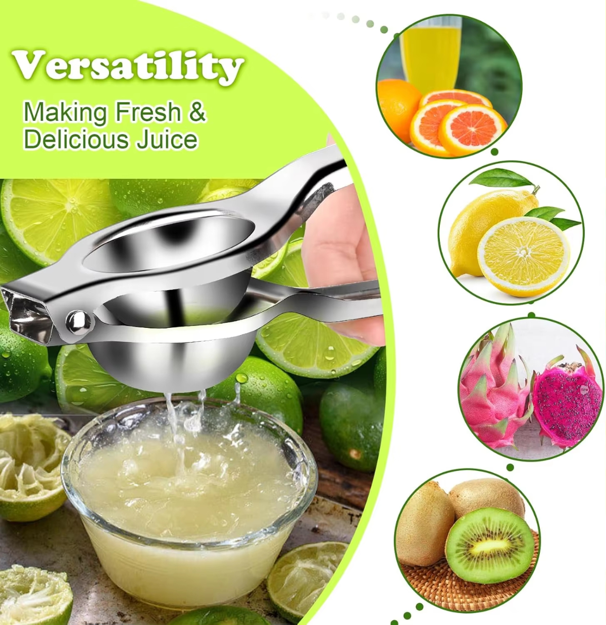 1/2/3pcs Stainless Steel Lemon - Citrus Juicer Bar incelemesi ve fiyatı