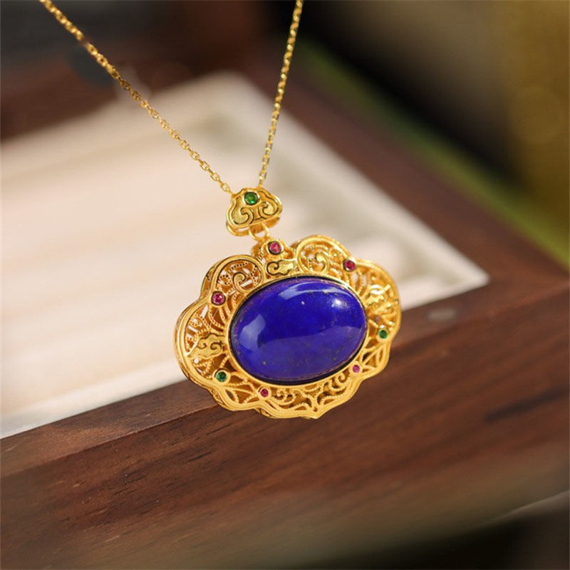 Classical lapis lazuli necklac - Bar Cart Gold incelemesi ve fiyatı