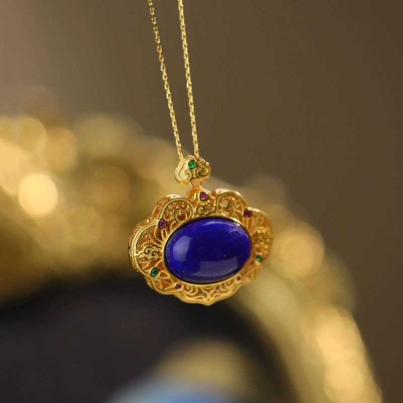 Classical lapis lazuli necklac - Bar Cart Gold incelemesi ve fiyatı