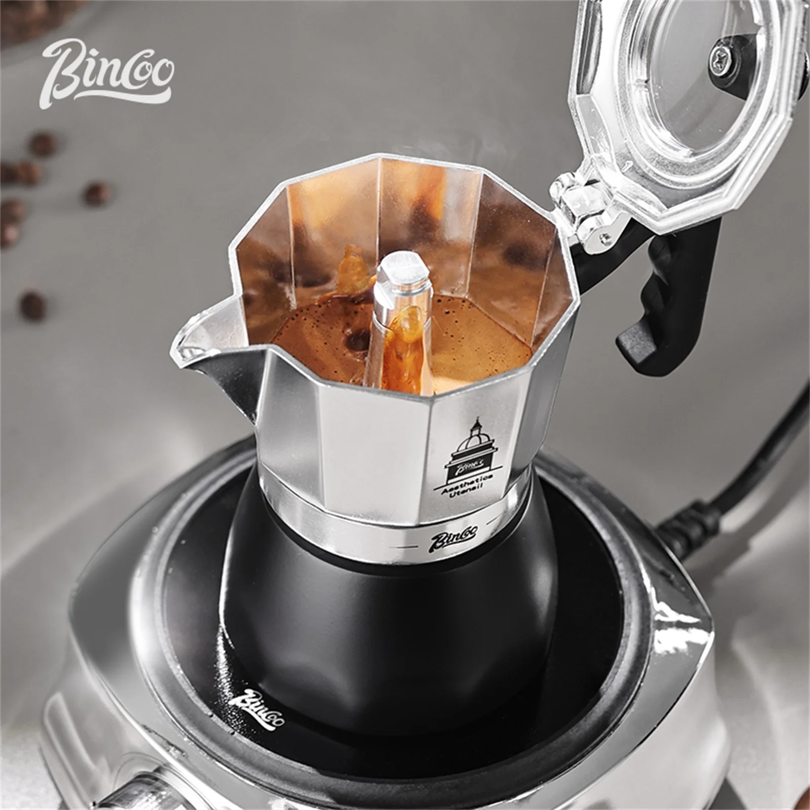BINCOO Double Valve Moka Pot，E - Home Barista incelemesi ve fiyatı