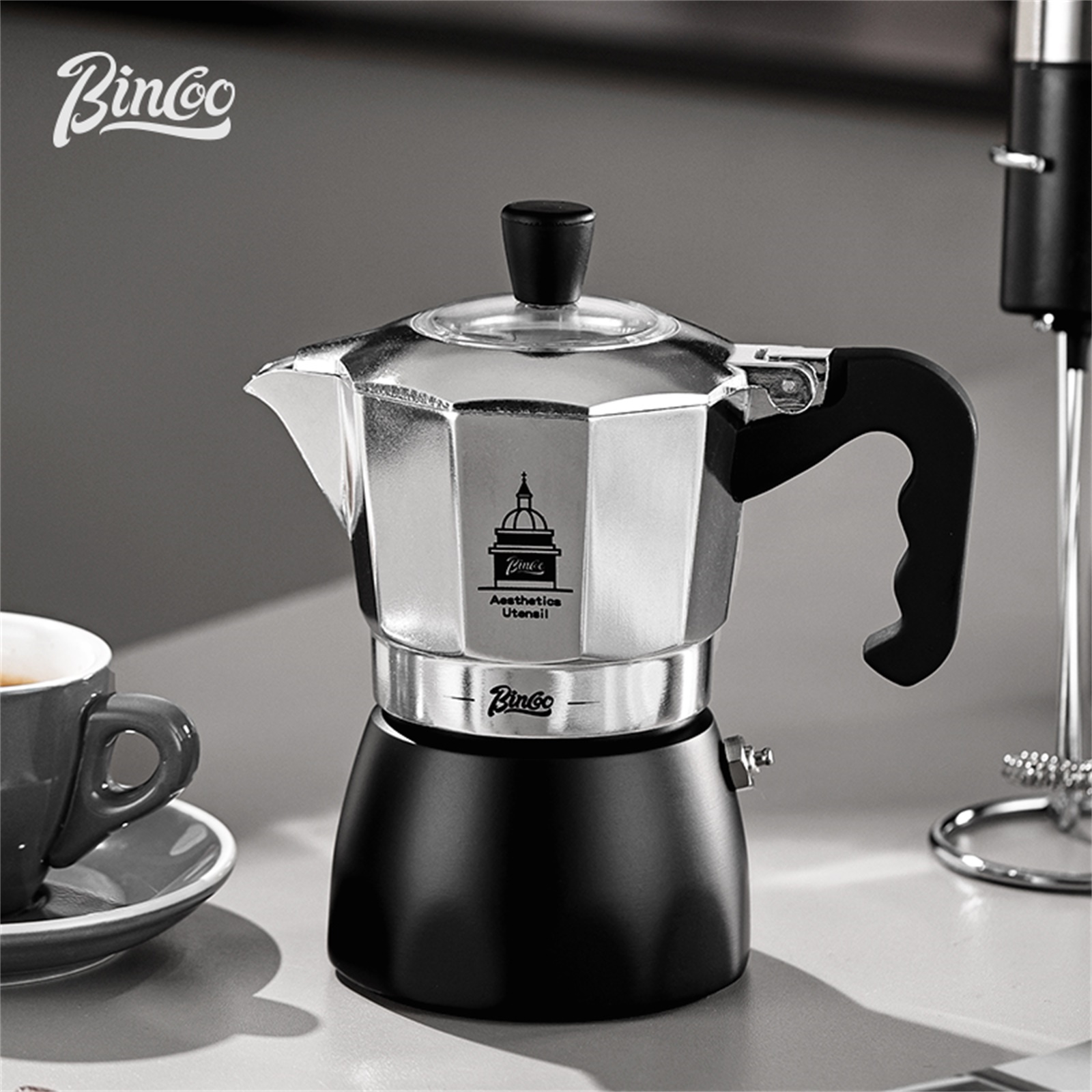 BINCOO Double Valve Moka Pot，E - Home Barista incelemesi ve fiyatı