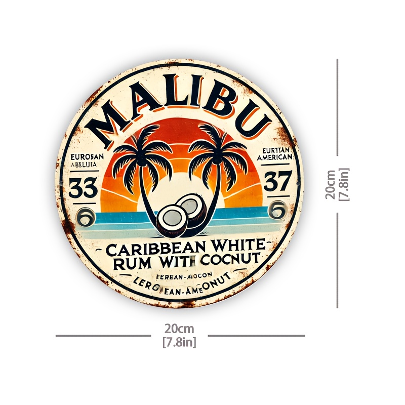 Vintage Malibu Rum Coconut Alu - Home Bar Accessories incelemesi ve fiyatı