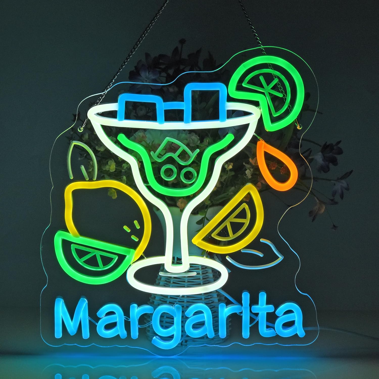 Margarita Neon Sign Wall Art D - Home Bar Signs incelemesi ve fiyatı