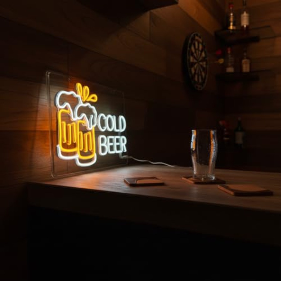Cold Beer Neon Sign for Busine - Home Bar Signs incelemesi ve fiyatı
