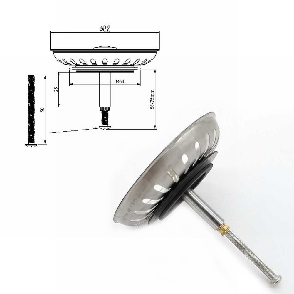 1pcs Kitchen Sink Strainer Rep - Home Bar Sink incelemesi ve fiyatı