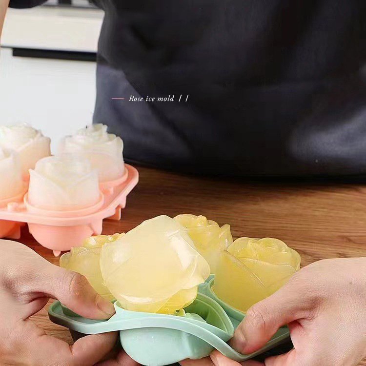 3D Rose Ice Molds 4 Holes Ice  - Ice Mold Sphere incelemesi ve fiyatı