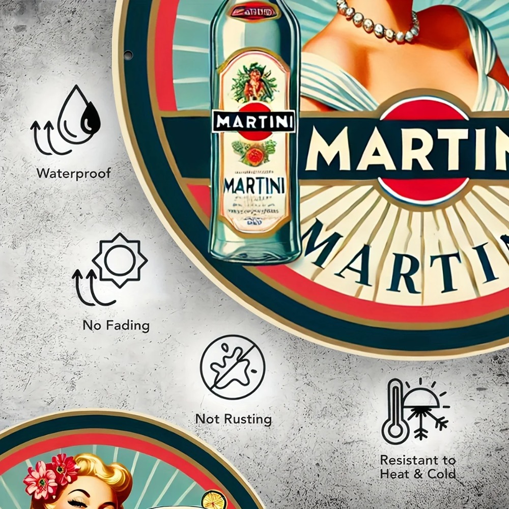 Vintage Martini Cocktail Pin-U - Home Bar And Restaurant incelemesi ve fiyatı