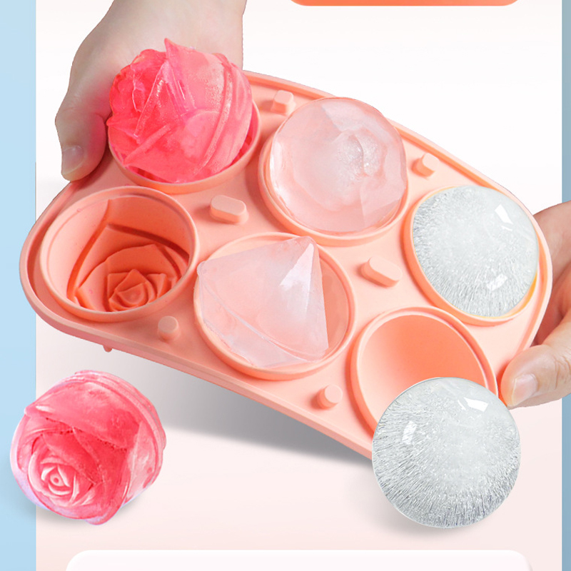 3D Rose Diamond Round Ice Cube - Ice Mold Sphere incelemesi ve fiyatı
