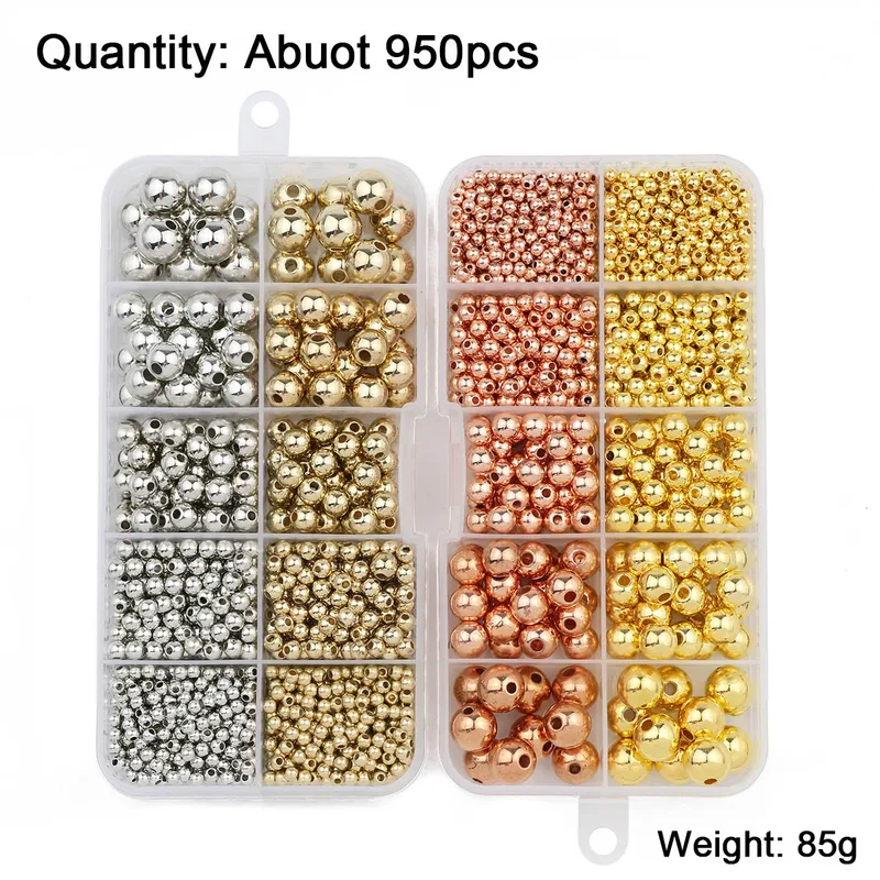 950PCS CCB 3/4/6/8/10MM Gold S - Bar Cart Gold incelemesi ve fiyatı