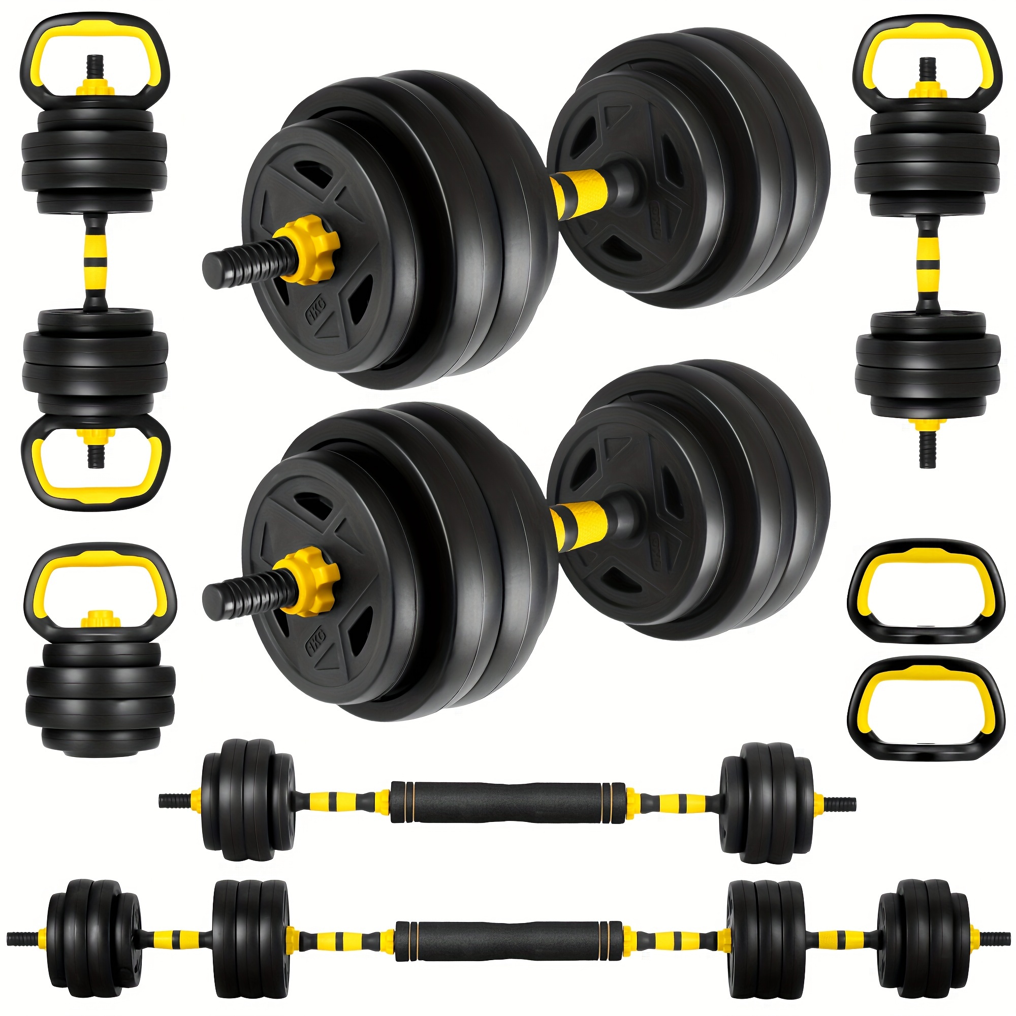 Yellow 4-in-1 Adjustable Dumbb - Home Bar Set incelemesi ve fiyatı