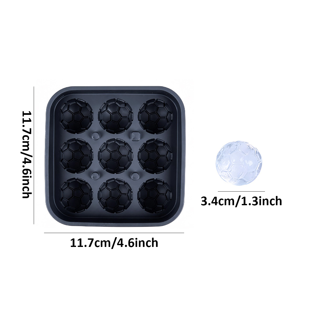 1Pcs Football-Themed Silicone  - Ice Mold Sphere incelemesi ve fiyatı