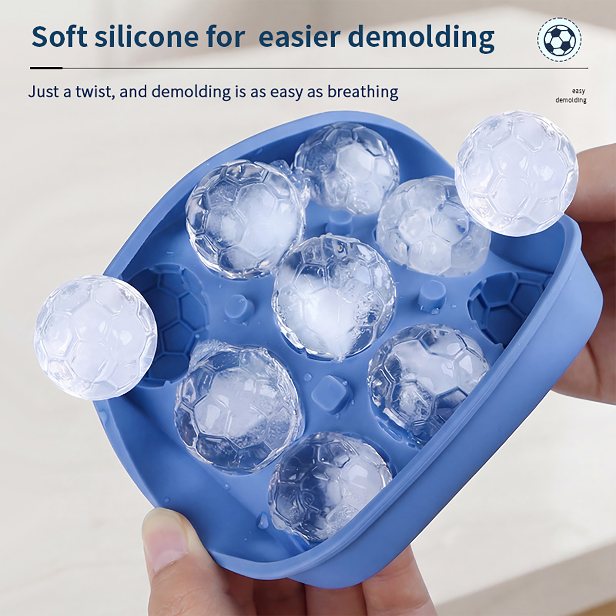 1Pcs Football-Themed Silicone  - Ice Mold Sphere incelemesi ve fiyatı