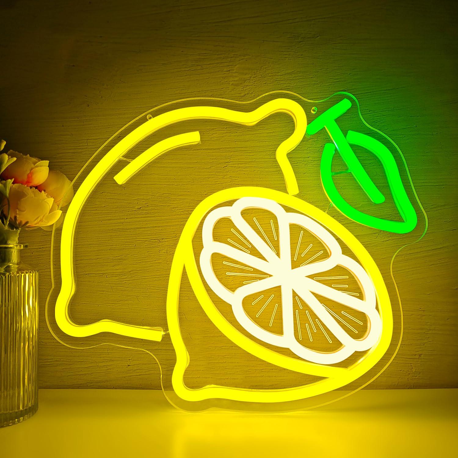 Lemon Neon Sign Dimmable LED L - Home Bar Signs incelemesi ve fiyatı