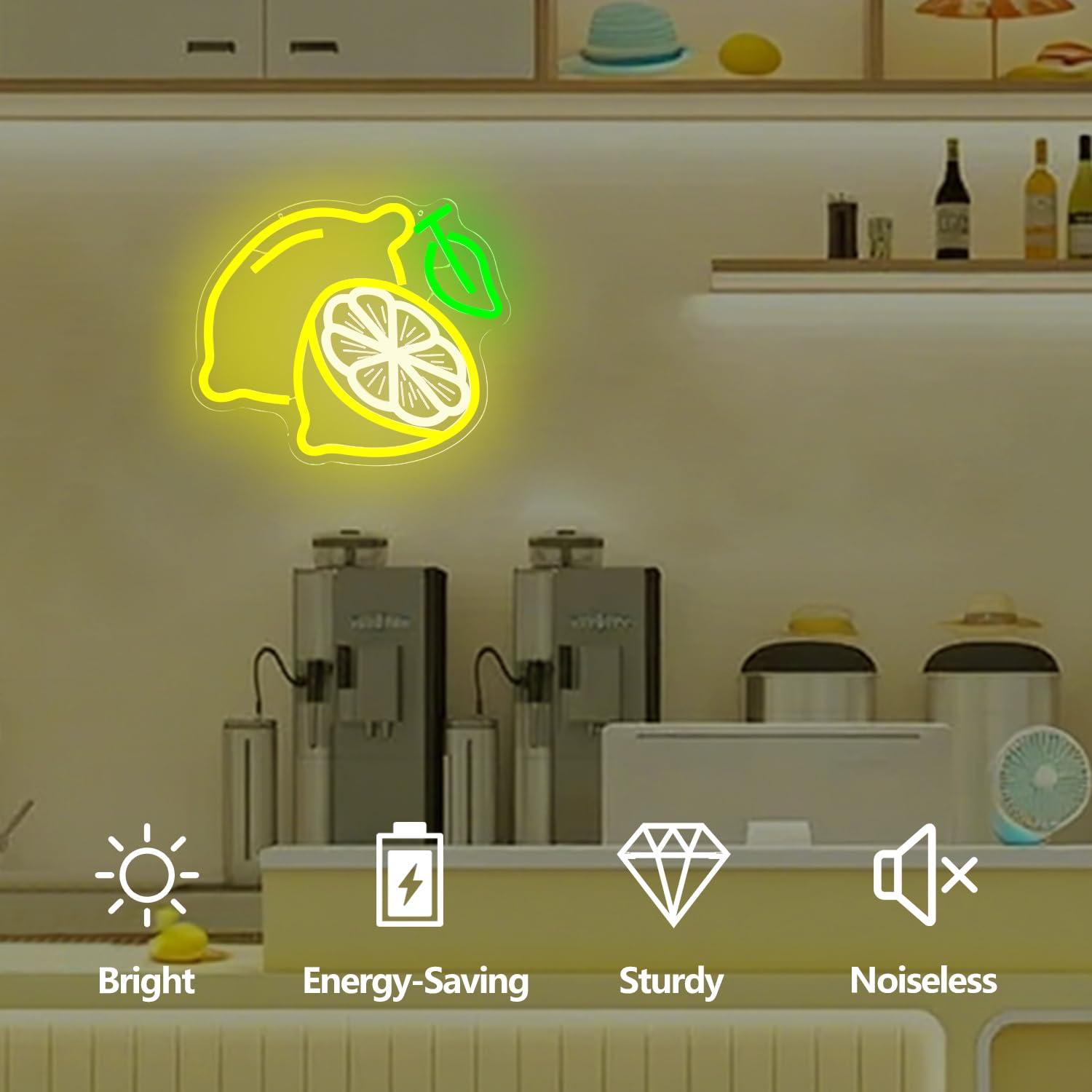 Lemon Neon Sign Dimmable LED L - Home Bar Signs incelemesi ve fiyatı