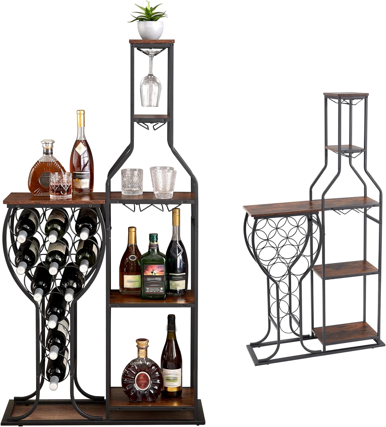 5-Tier Wine Rack Freestanding  - Home Bar And Cabinet incelemesi ve fiyatı