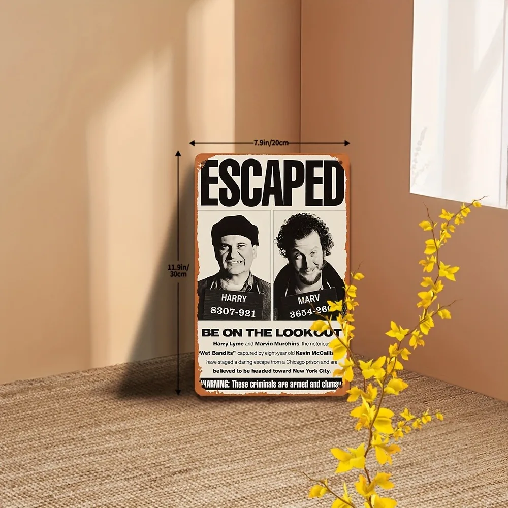 Vintage Home Alone Sign, 1pc 8 - Home Bar And Restaurant incelemesi ve fiyatı