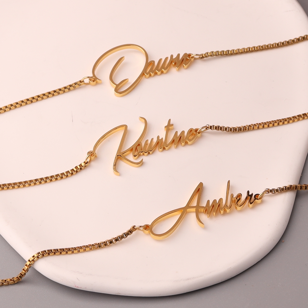 Personalised Gold Name Necklac - Bar Cart Gold incelemesi ve fiyatı
