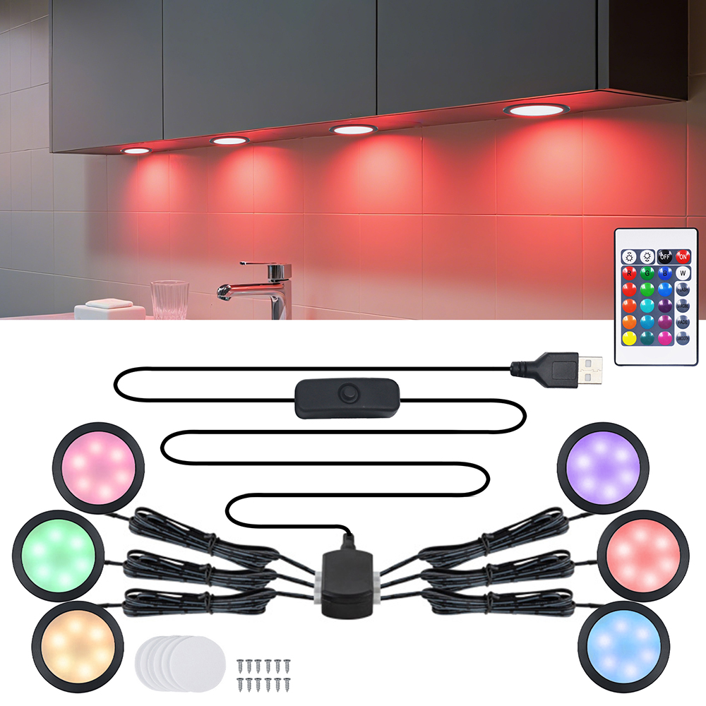 1/2/4/6 Lamp RGB LED Under Cab - Home Bar And Cabinet incelemesi ve fiyatı