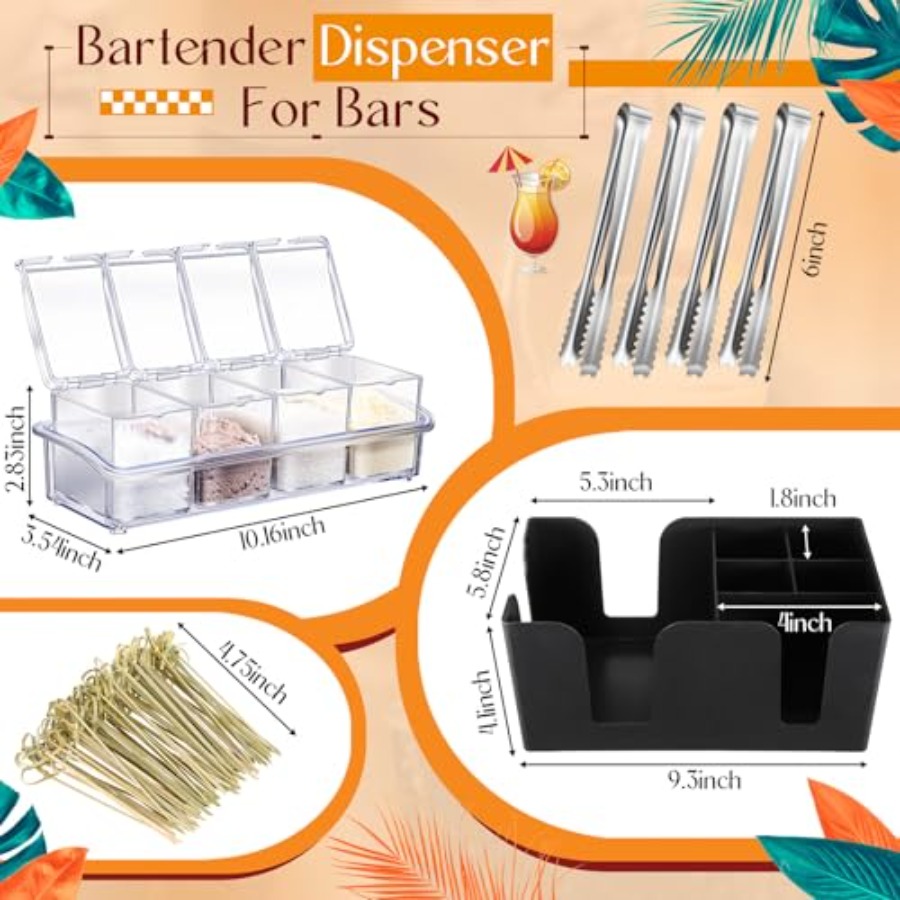 15 Pcs Bar Caddy Accessories 3 - Speed Pourer Cap incelemesi ve fiyatı