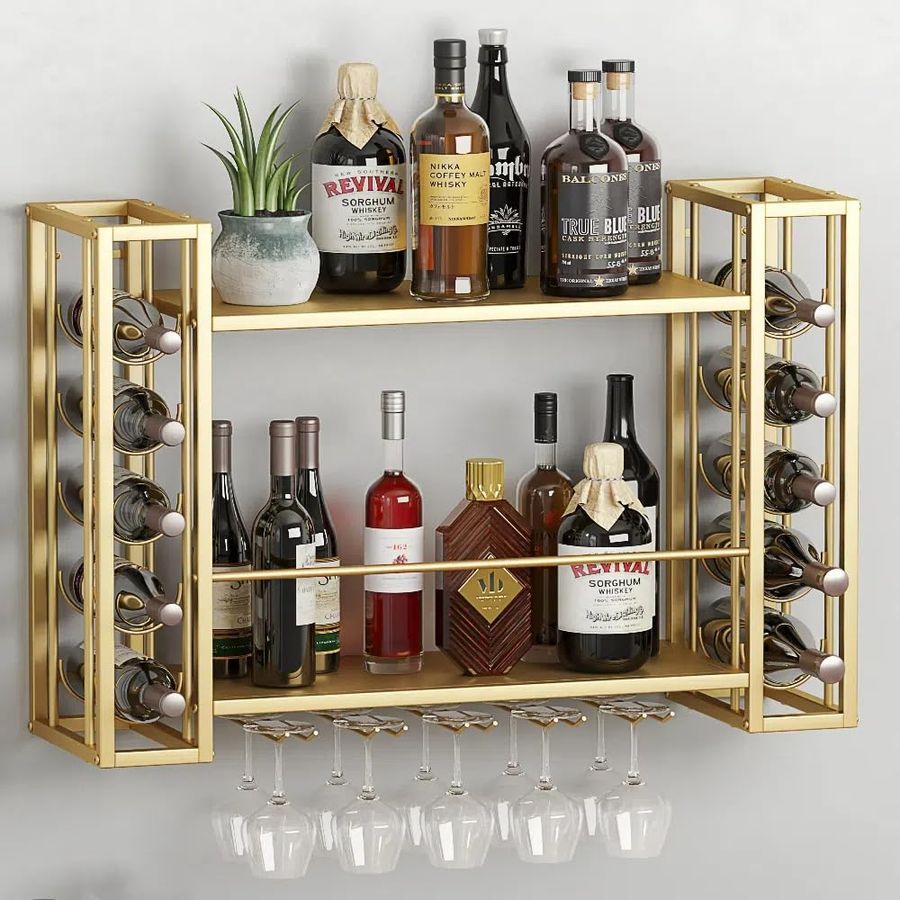 Wall Mounted Wine Rack, Wine R - Home Bar Shelves incelemesi ve fiyatı