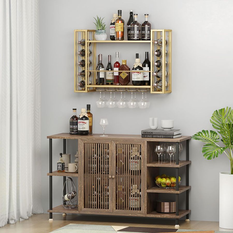 Wall Mounted Wine Rack, Wine R - Home Bar Shelves incelemesi ve fiyatı