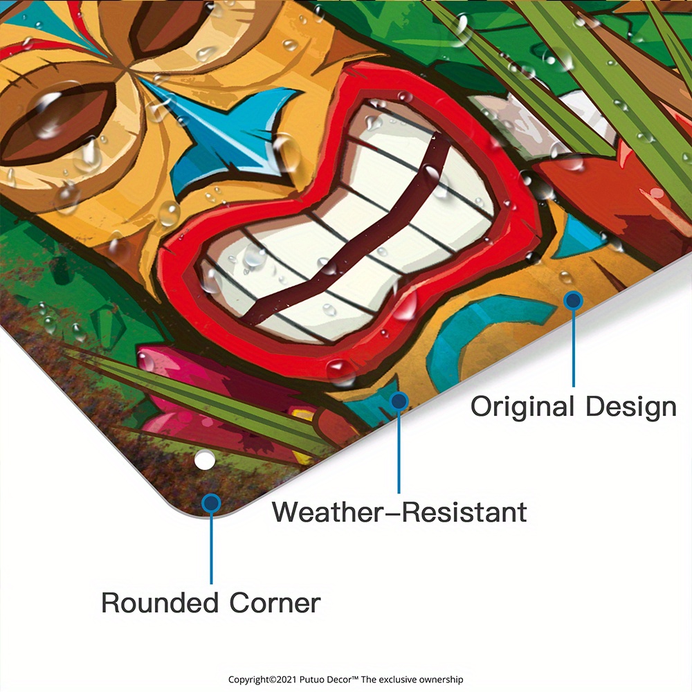 Custom  Decor Tiki Bar Sign, P - Home Bar Signs incelemesi ve fiyatı