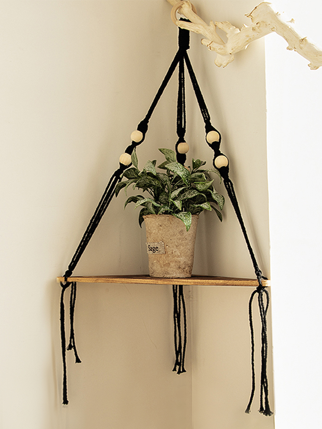 Wooden Corner Shelf Wall Decor - Home Bar Shelves incelemesi ve fiyatı