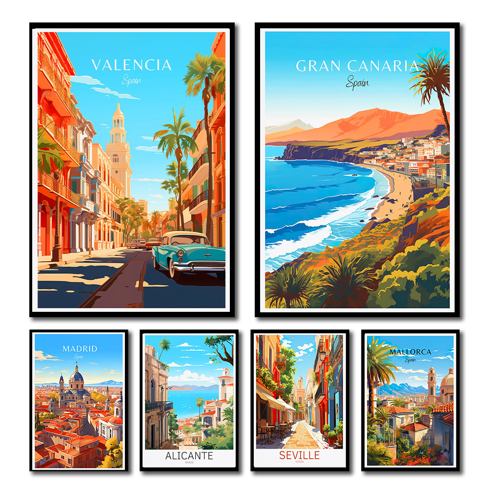 Spain Travel Poster Paris Gran - Home Barcelona incelemesi ve fiyatı