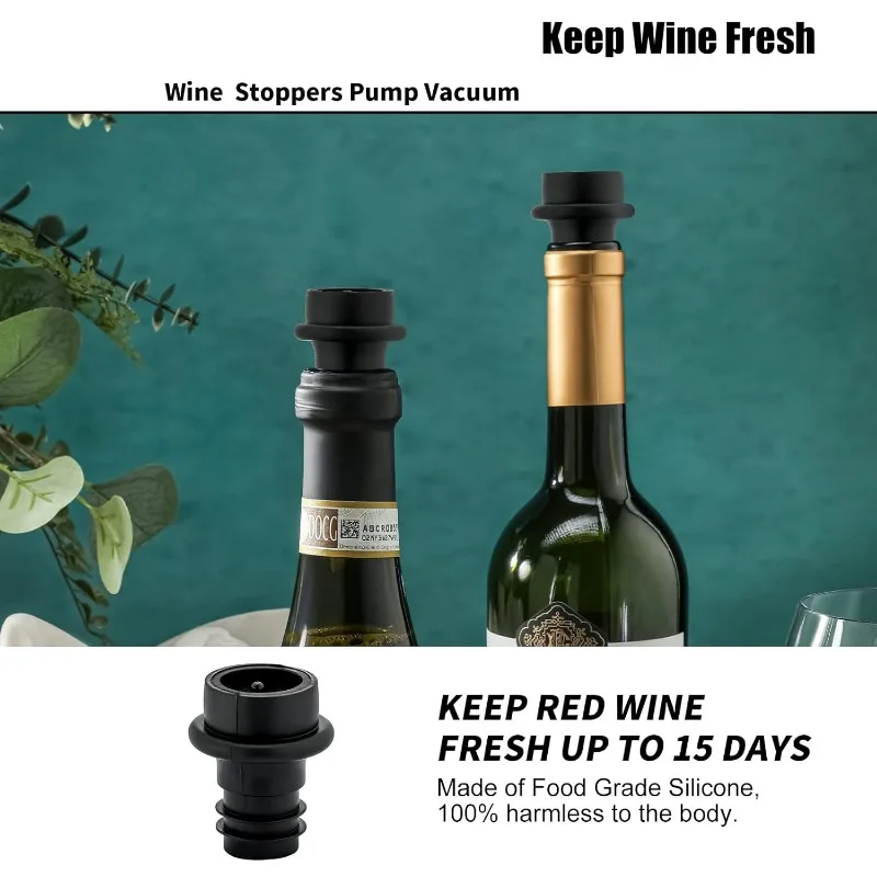 Wine Saver Vacuum Stoppers,Vac - Speed Pourer Cap incelemesi ve fiyatı