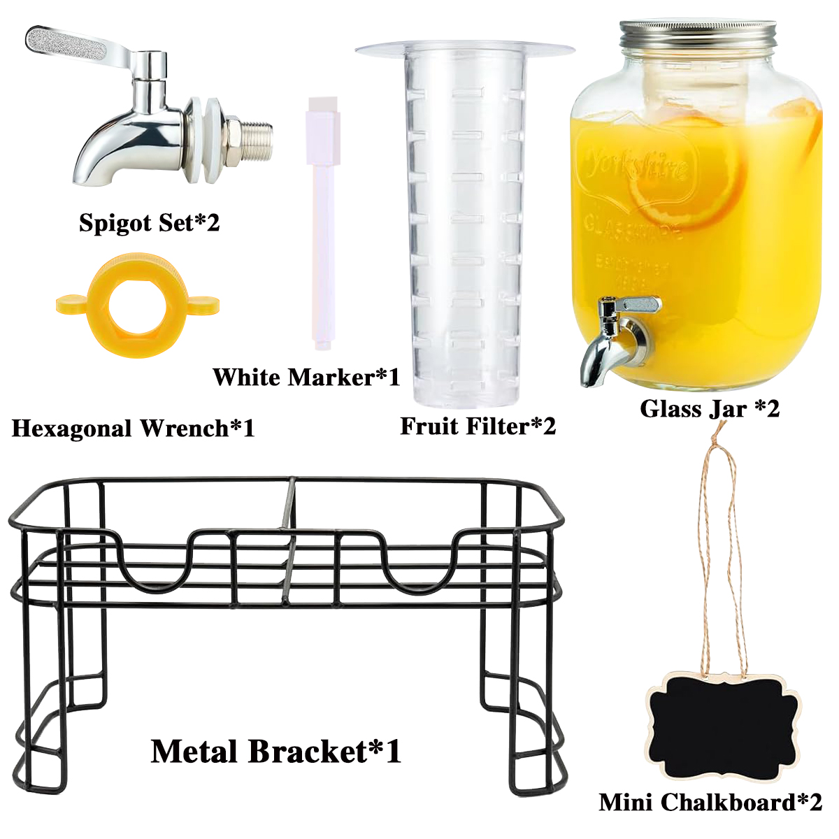 Drink Dispenser 2 Packs 1 Gall - Citrus Juicer Bar incelemesi ve fiyatı