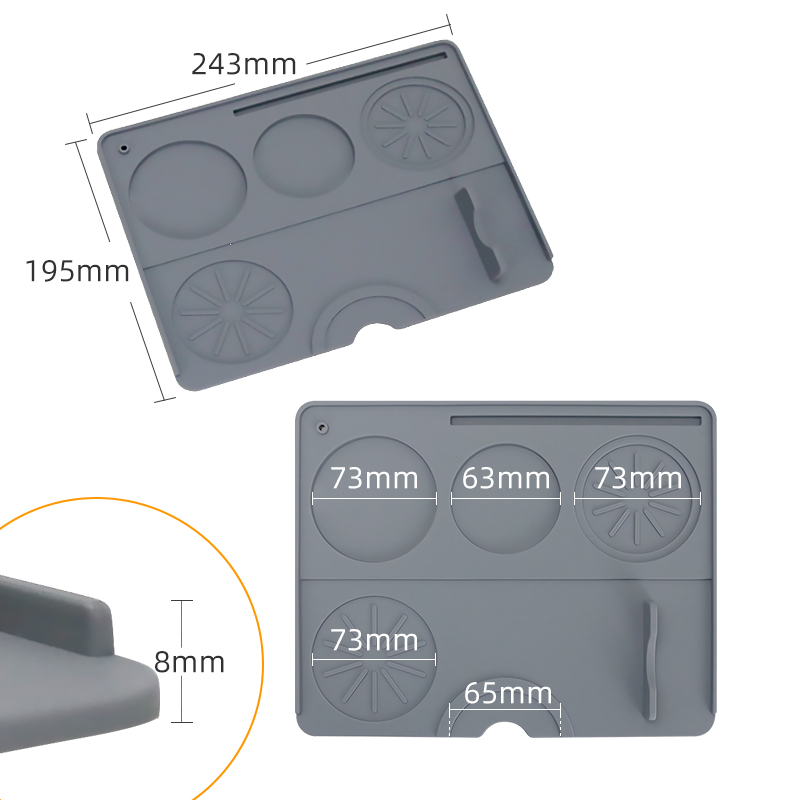 Coffee Tamper Mat Espresso Por - Bar Mat Rubber incelemesi ve fiyatı