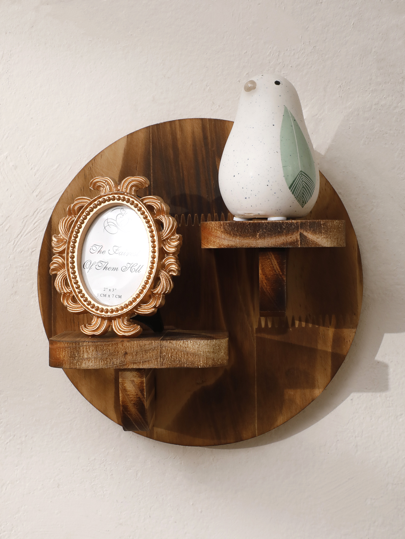 1/2-tier Wooden Shelves Oval C - Home Bar Shelves incelemesi ve fiyatı
