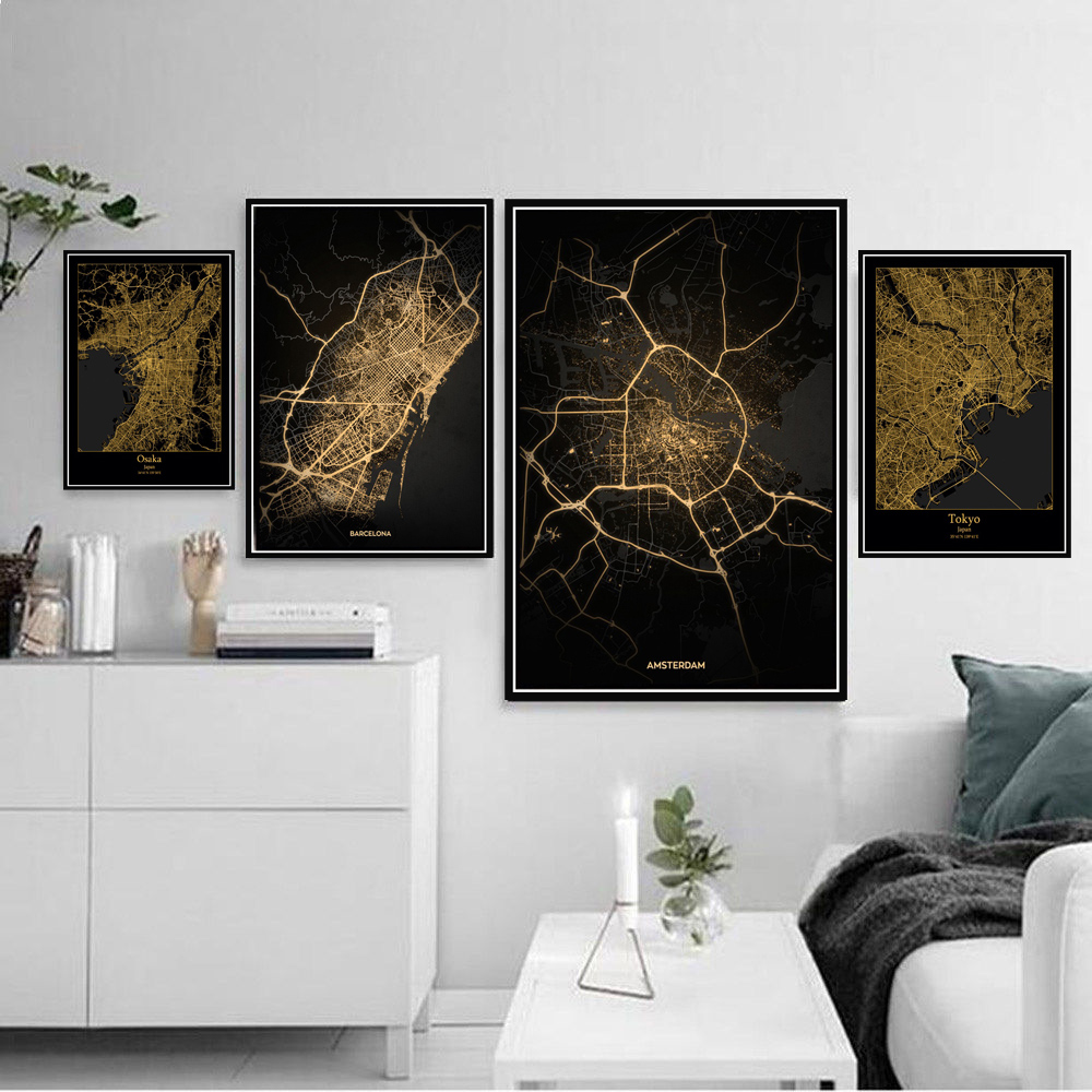 Poster Prints Amsterdam Tokyo  - Home Barcelona incelemesi ve fiyatı